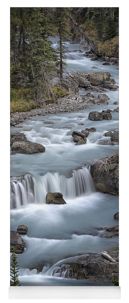 Canada Yoga Mat featuring the photograph Glacial Flow by Robert Fawcett