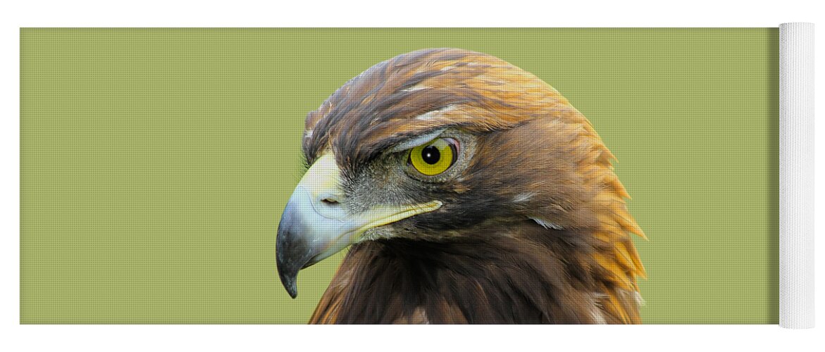 Golden Eagle Yoga Mat featuring the photograph Golden Eagle by Shane Bechler