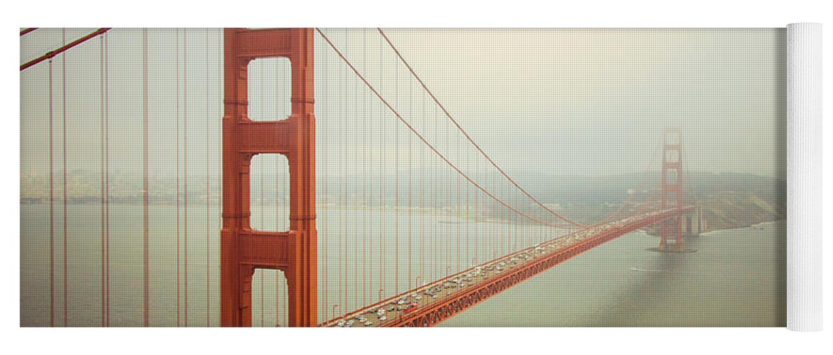 Golden Gate Yoga Mat featuring the photograph Golden Gate Bridge by Ana V Ramirez