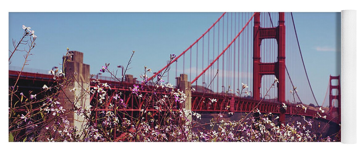 Sanfrancisco Yoga Mat featuring the photograph Golden Gate by J C