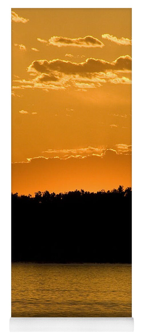 Sunset Yoga Mat featuring the photograph Golden Glow Sunset by Martha Johnson