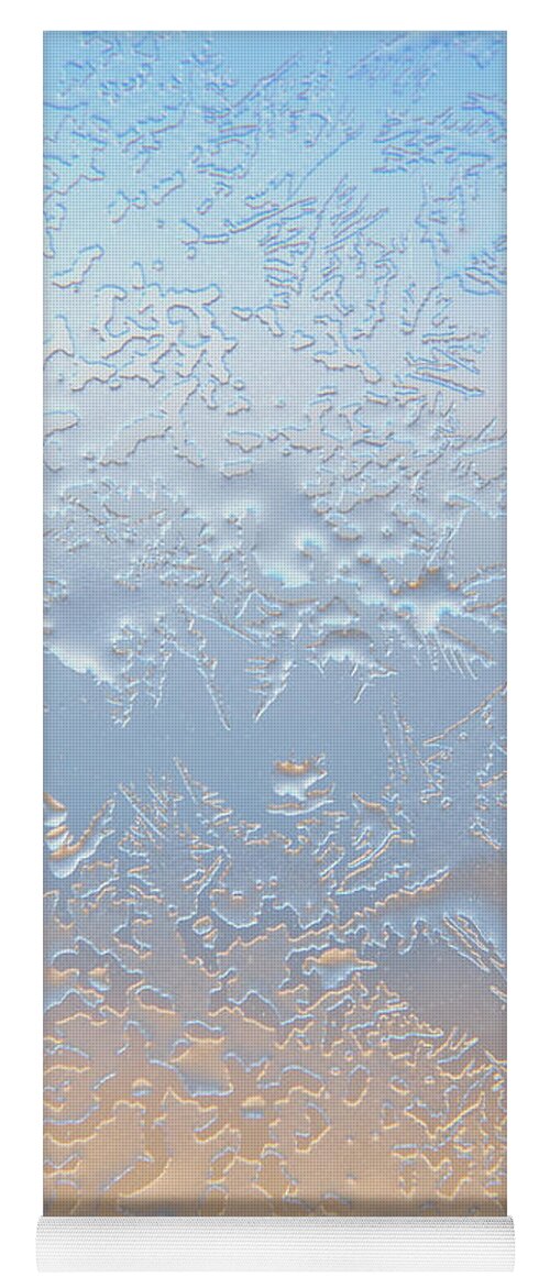 Abstract Yoga Mat featuring the photograph Good Morning Ice by Kae Cheatham