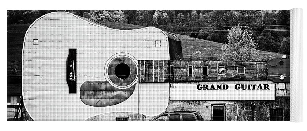 Guitar Yoga Mat featuring the photograph Grand Guitar by Alan Raasch