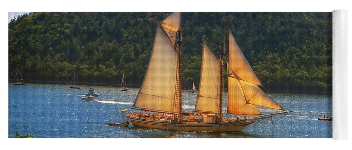 Tall Ship Yoga Mat featuring the photograph Grandiose by Elizabeth Dow