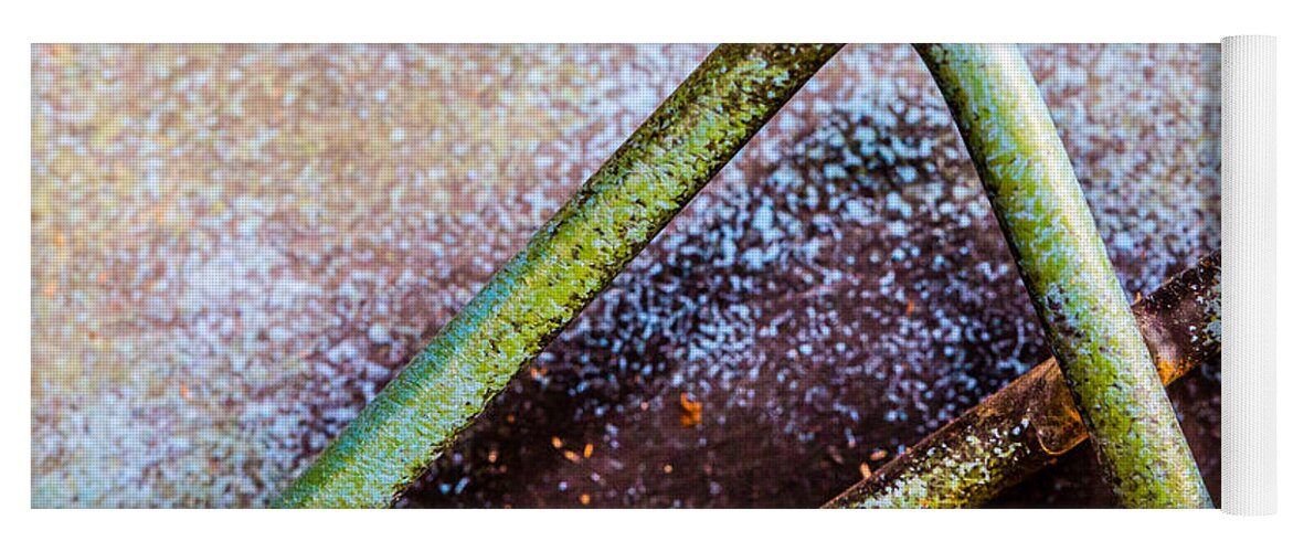 Abstract Photography Yoga Mat featuring the photograph Grasshopper Legs by SR Green