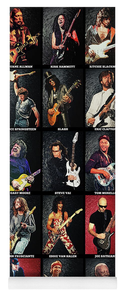 Greatest Guitarists Of All Time Yoga Mat For Sale By Zapista Ou