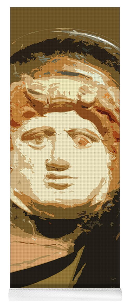 Jost Yoga Mat featuring the photograph Greek God Right Curve by Jost Houk