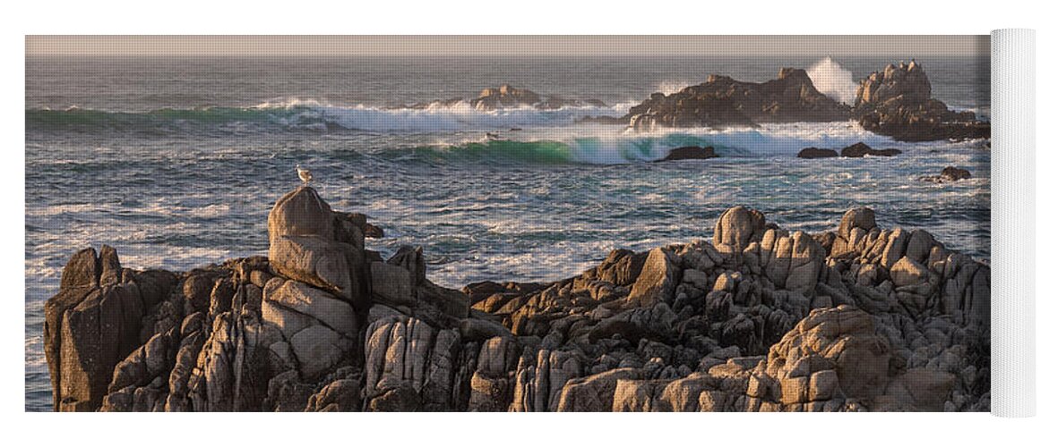 Rocky Coastline Yoga Mat featuring the photograph Guardians of the Shore by Derek Dean