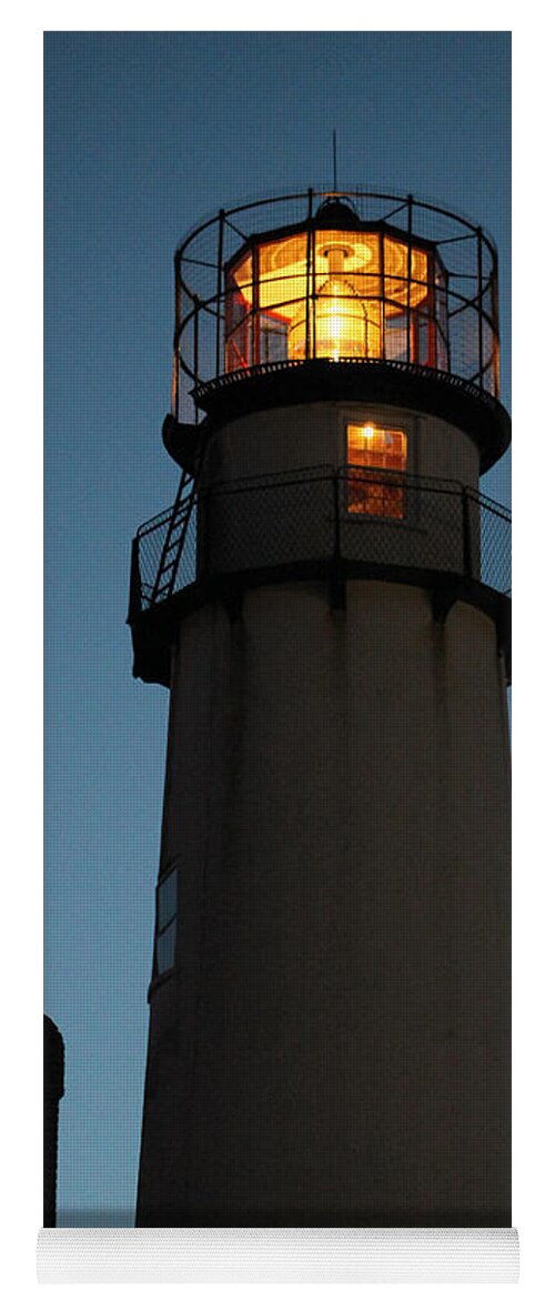 Lighthouse Yoga Mat featuring the photograph Guiding Mariners by Robert Banach
