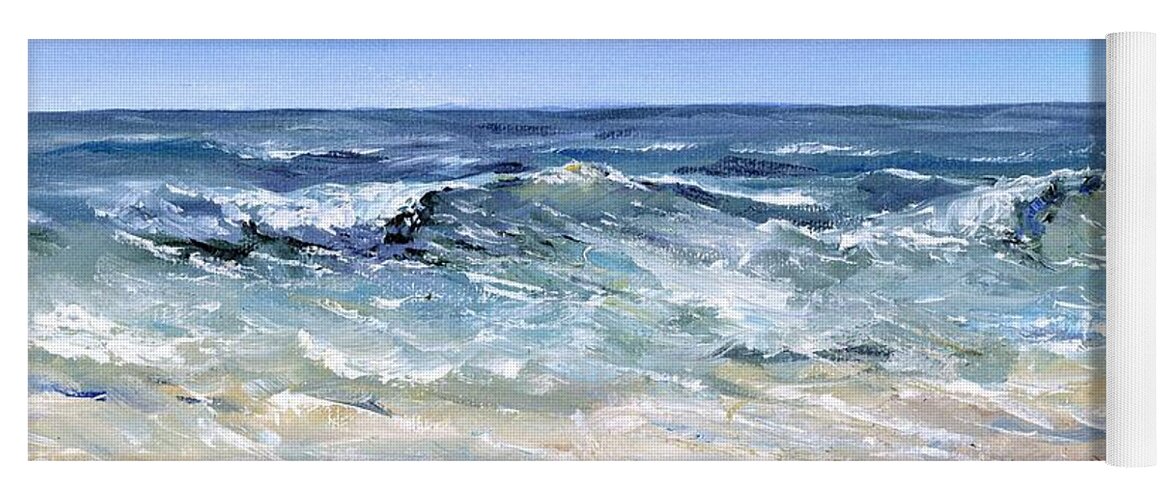 Beach Yoga Mat featuring the painting Gulf Coast Perdido Key by Virginia Potter