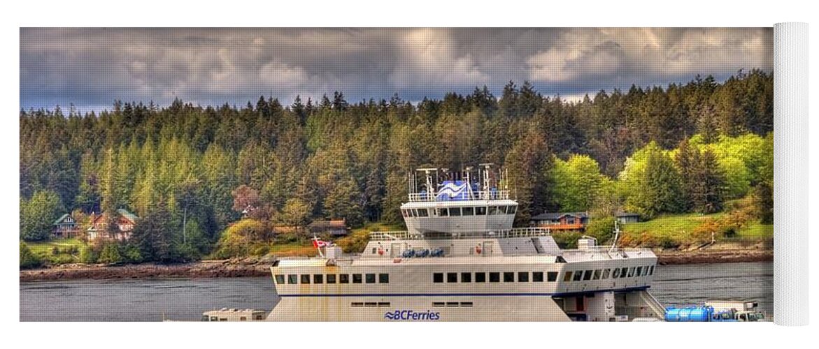 Bc Ferries Yoga Mat featuring the photograph Gulf Islands 7 by Lawrence Christopher