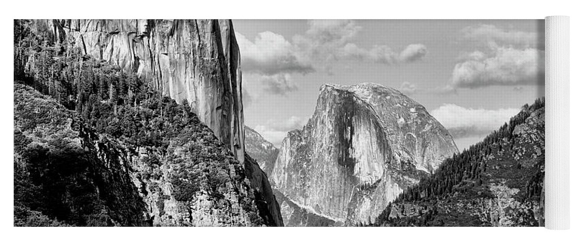 Yosemite Yoga Mat featuring the photograph Half Dome Tunnel View by Chuck Kuhn