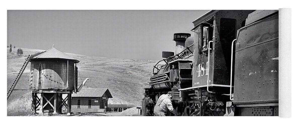 Trains Yoga Mat featuring the photograph Half Way by Ron Cline