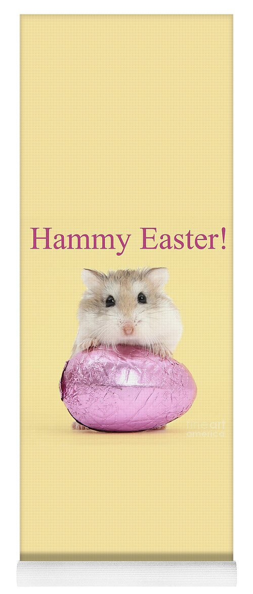 Roborovski Hamster Yoga Mat featuring the photograph Hammy Easter by Warren Photographic