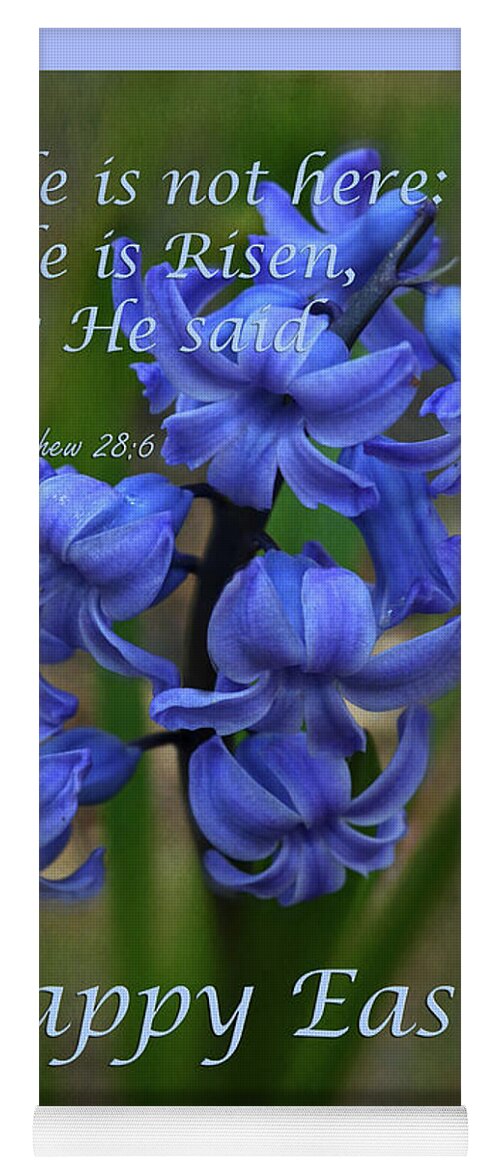  Yoga Mat featuring the photograph Happy Easter Hyacinth by Ann Bridges