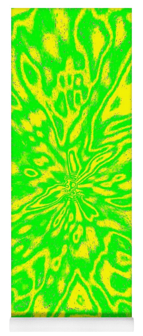 Abstract Yoga Mat featuring the digital art Harmony 16 by Will Borden