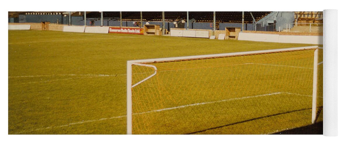  Yoga Mat featuring the photograph Hartlepool - Victoria Park -Clarence Road Stand 1 - 1980s by Legendary Football Grounds