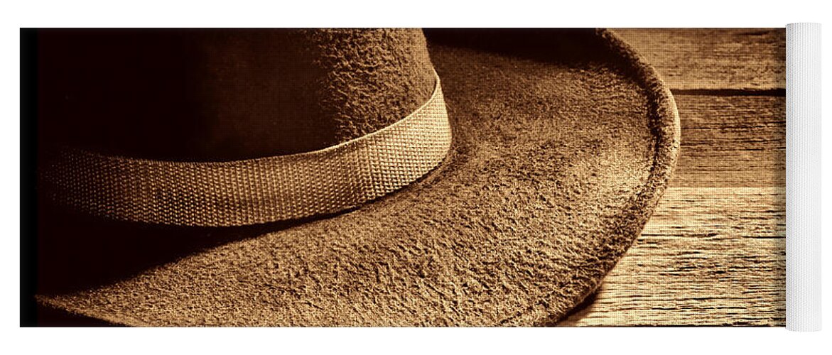 Cowboy Yoga Mat featuring the photograph Hat by American West Legend By Olivier Le Queinec