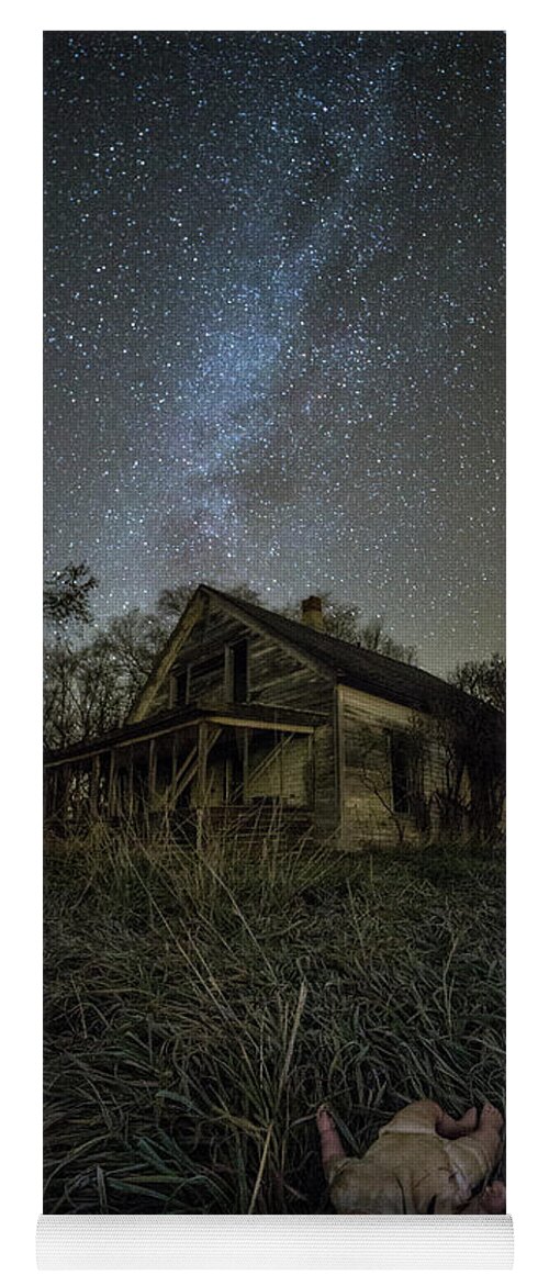 Ky Yoga Mat featuring the photograph Haunted Memories by Aaron J Groen