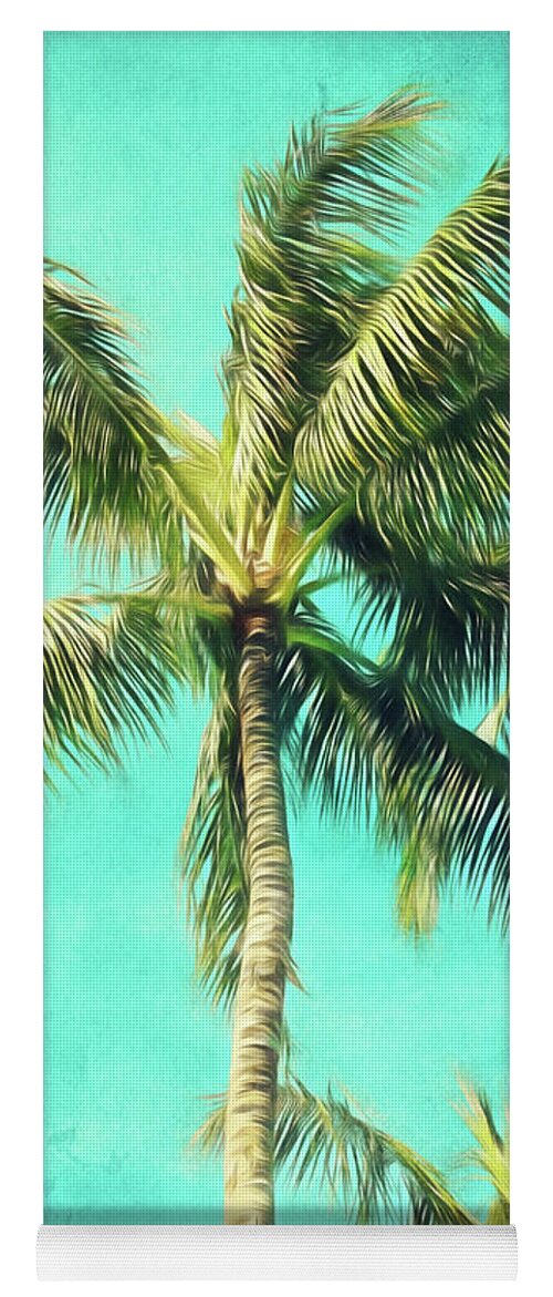 Photography Yoga Mat featuring the photograph Hawaiian palms by Sylvia Cook