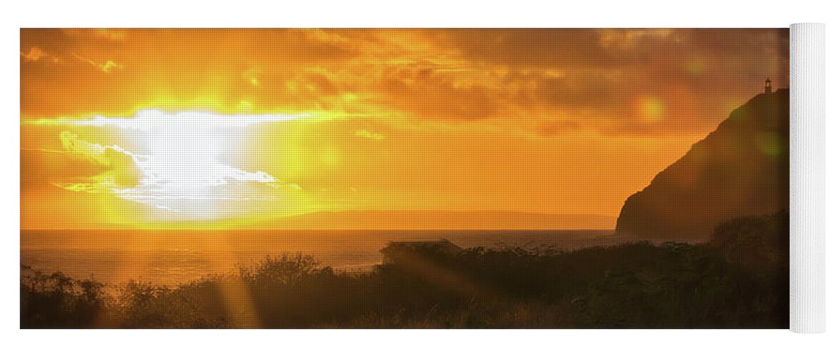 Hawaiian Sun Kissed Morning Yoga Mat featuring the photograph Hawaiian Sun Kissed Morning by Mitch Shindelbower