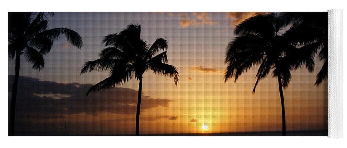 Sunset Yoga Mat featuring the photograph Hawaiian Sunset by Kurt Van Wagner