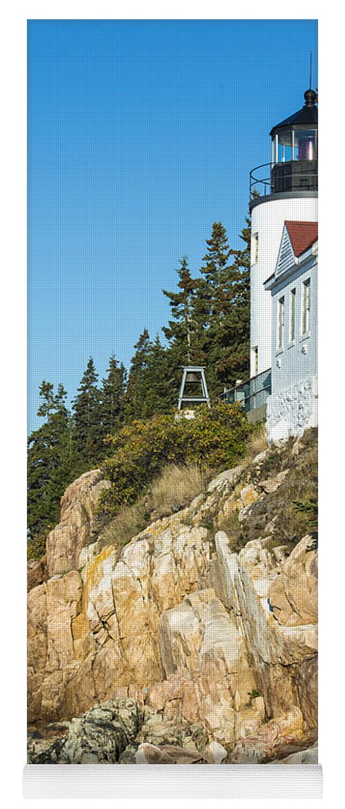 Bass Harbor Yoga Mat featuring the photograph Head Lighthouse by Anthony Baatz