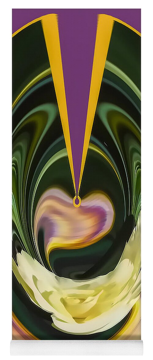 Purple Yoga Mat featuring the photograph Heart of the Rose by Maria Coulson