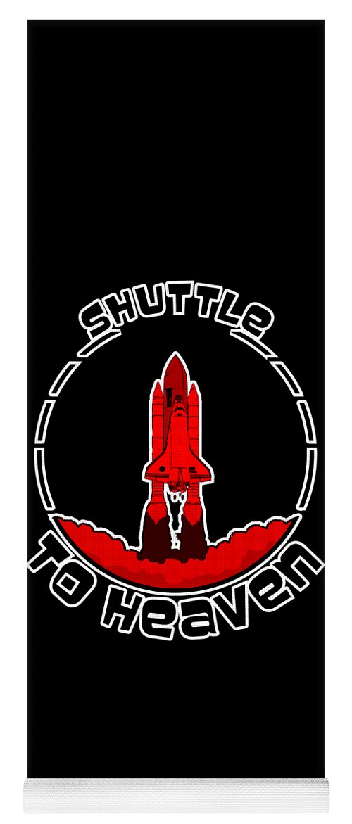 Shuttle Yoga Mat featuring the digital art Heavens Shuttle by Piotr Dulski