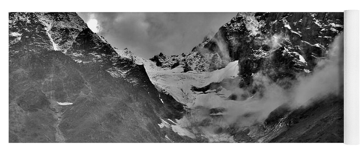 Himalaya Yoga Mat featuring the photograph High Himalaya Glacier by Kim Bemis