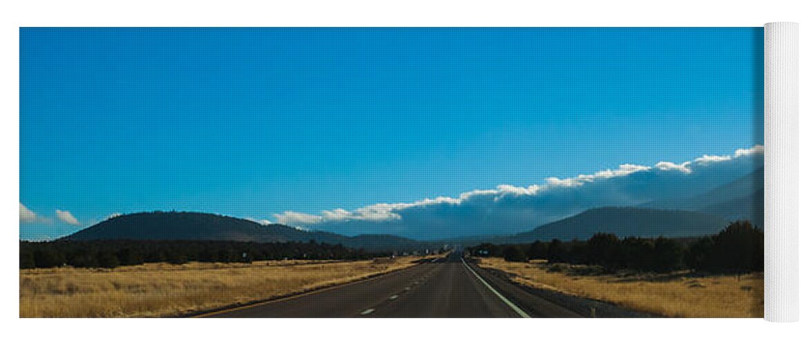 Arizona Yoga Mat featuring the photograph Highway to Flagstaff by Ed Gleichman