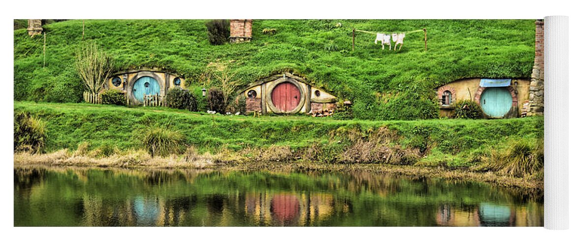 Photograph Yoga Mat featuring the photograph Hobbit by the Lake by Richard Gehlbach