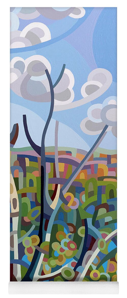 Fine Art Yoga Mat featuring the painting Hockley Valley by Mandy Budan
