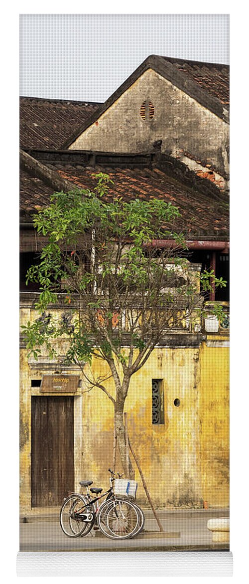 Vietnam Yoga Mat featuring the photograph Hoi An Tan Ky Wall 04 by Rick Piper Photography