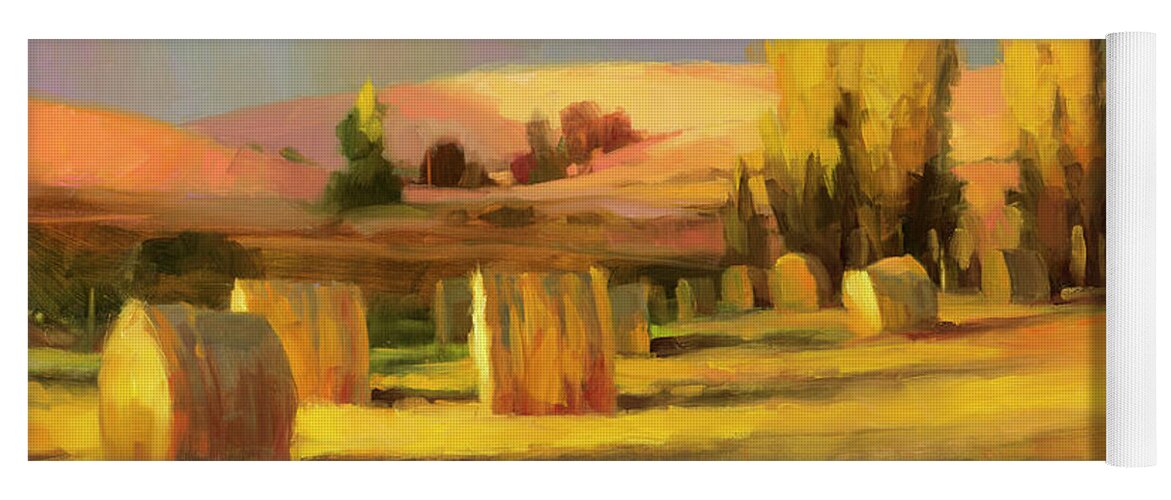 Country Yoga Mat featuring the painting Homeland 3 by Steve Henderson