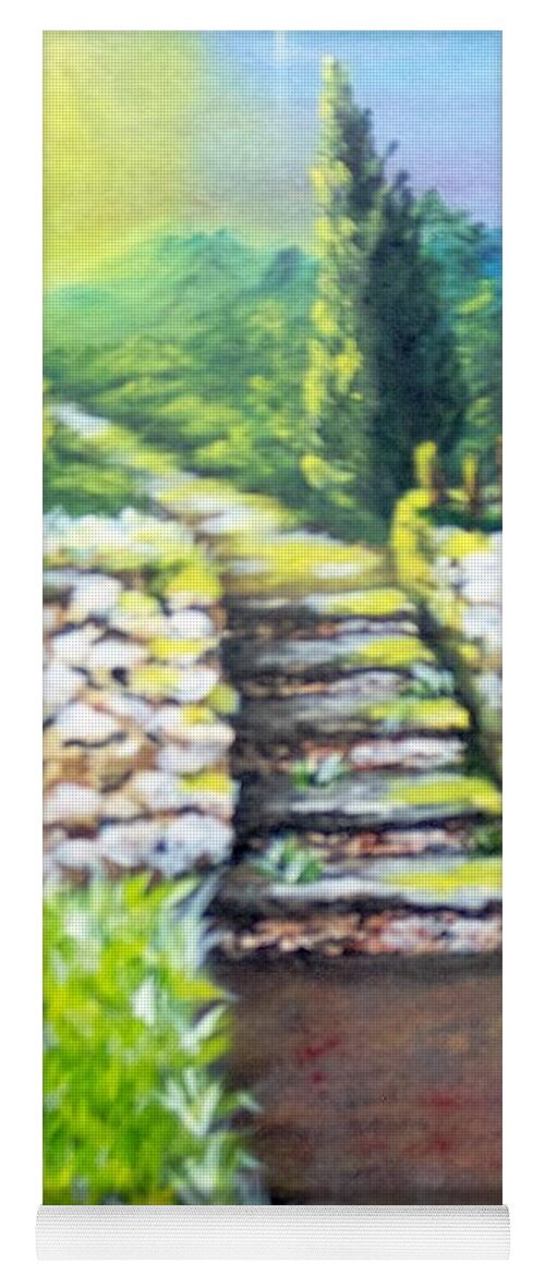 Stairs Yoga Mat featuring the painting Hope by Saundra Johnson