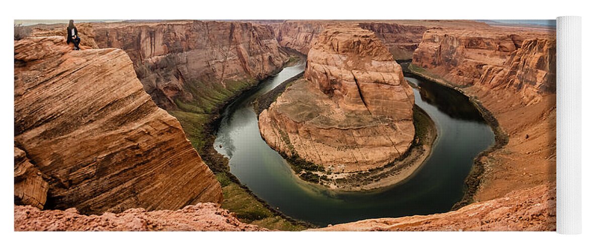 Usa Yoga Mat featuring the photograph Horseshoe bend by SAURAVphoto Online Store