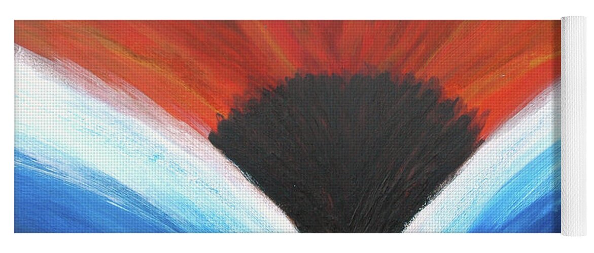 Abstract Yoga Mat featuring the painting Hot and Wet by Rein Nomm