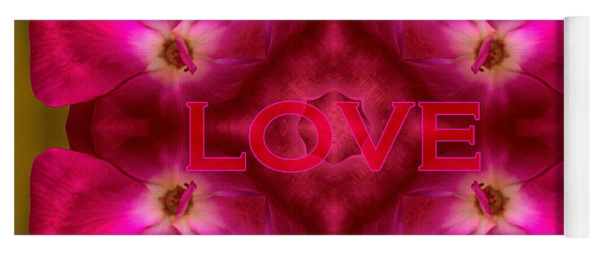 Kaleidoscope Design Yoga Mat featuring the photograph Hot Love by Mary Buck