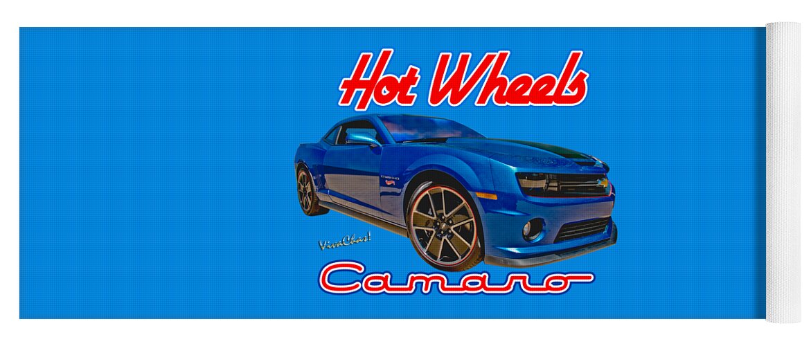 Hot Rod Art Yoga Mat featuring the photograph Hot Wheels Camaro by Chas Sinklier