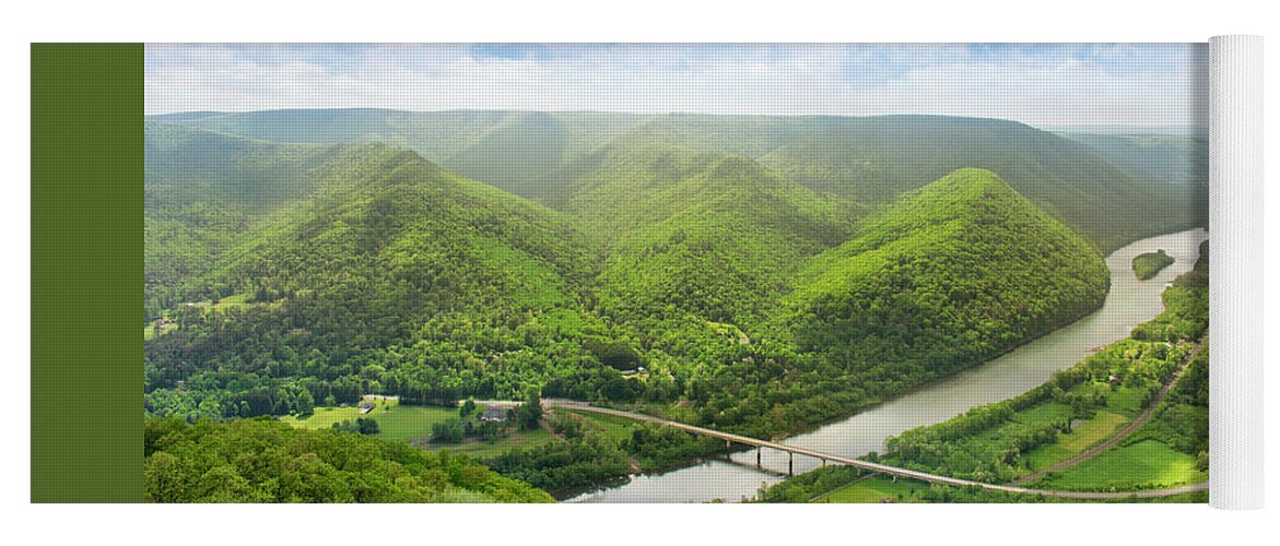 Hyner View State Park Yoga Mat featuring the photograph Hyner View State Park by Christina Rollo