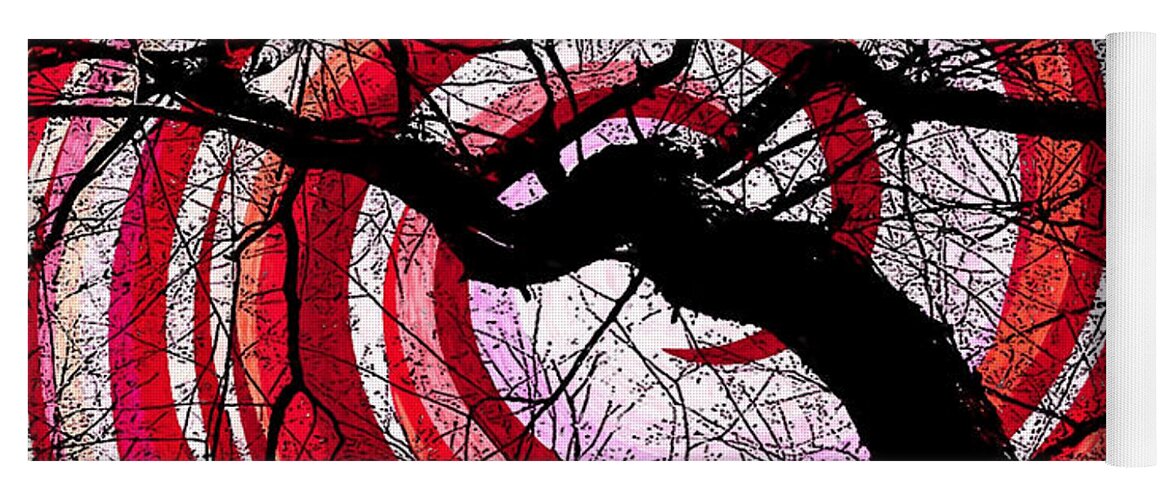 Colorful Tree Abstract Yoga Mat featuring the photograph Hypnotic Nature by Shawna Rowe