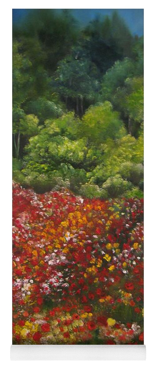 Poppies Yoga Mat featuring the painting I dream of poppies by Carol Sweetwood