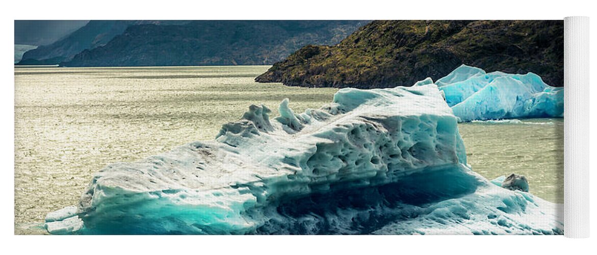 Iceberg Yoga Mat featuring the photograph Iceberg by Andrew Matwijec