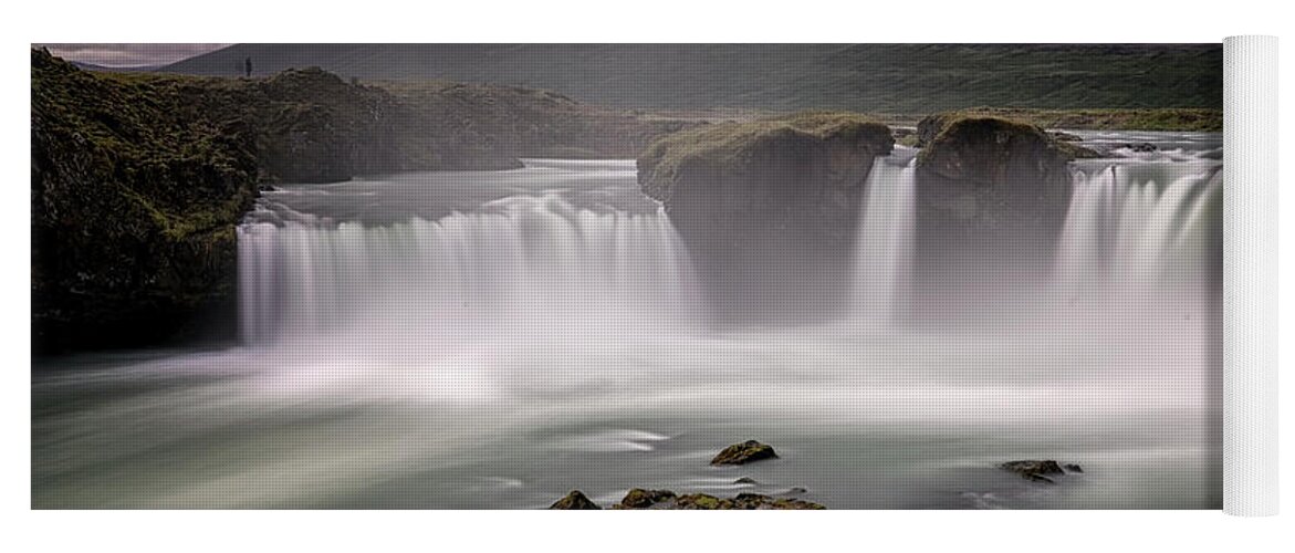 Iceland Yoga Mat featuring the photograph Iceland Waterfall by Tom Singleton