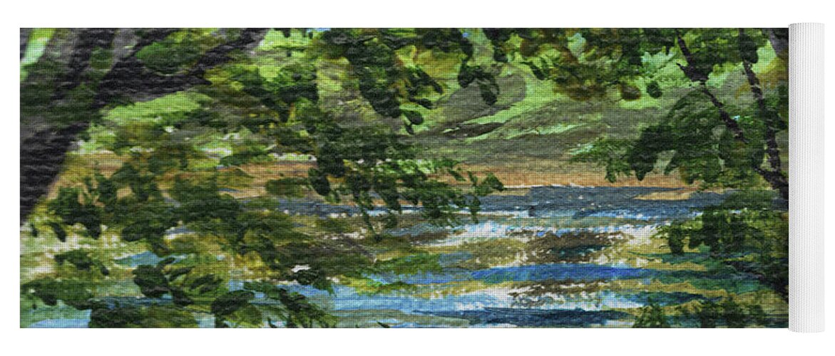 Landscape Yoga Mat featuring the painting Impressionistic Landscape I by Irina Sztukowski