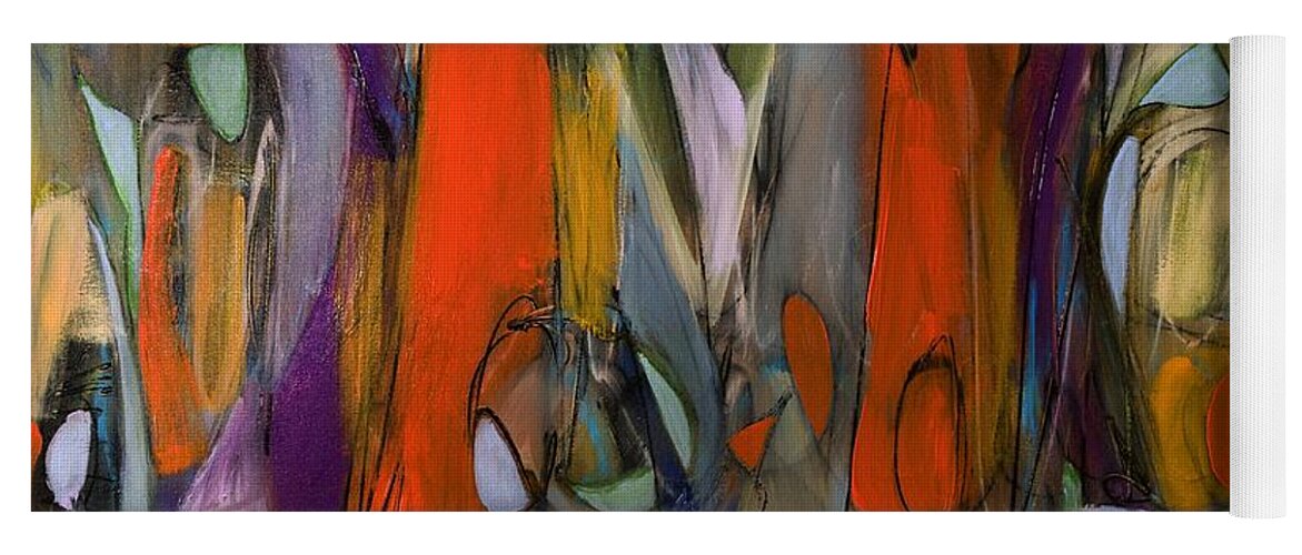Abstract Yoga Mat featuring the painting In Accordance by Lynne Taetzsch