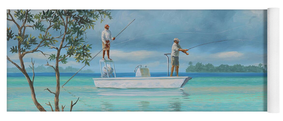 Bahamas Yoga Mat featuring the painting In the Shadows by Guy Crittenden