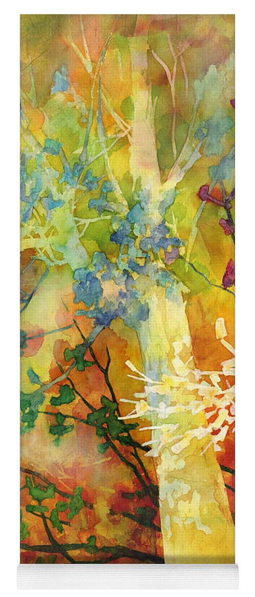 Wood Yoga Mat featuring the painting In the Woods by Hailey E Herrera