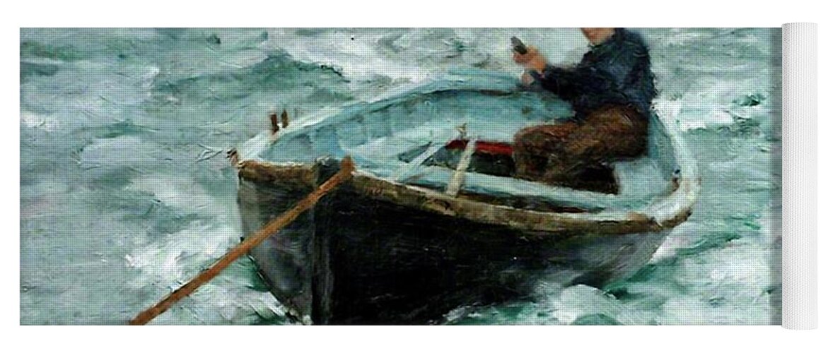 In Tow Yoga Mat featuring the painting In Tow by Henry Scott Tuke